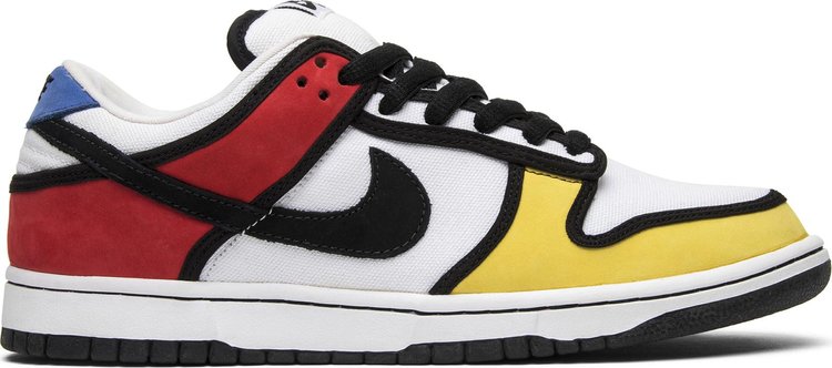 Лимитированные кроссовки Nike Dunk Low Pro SB 'Piet Mondrian', многоцветный - фото