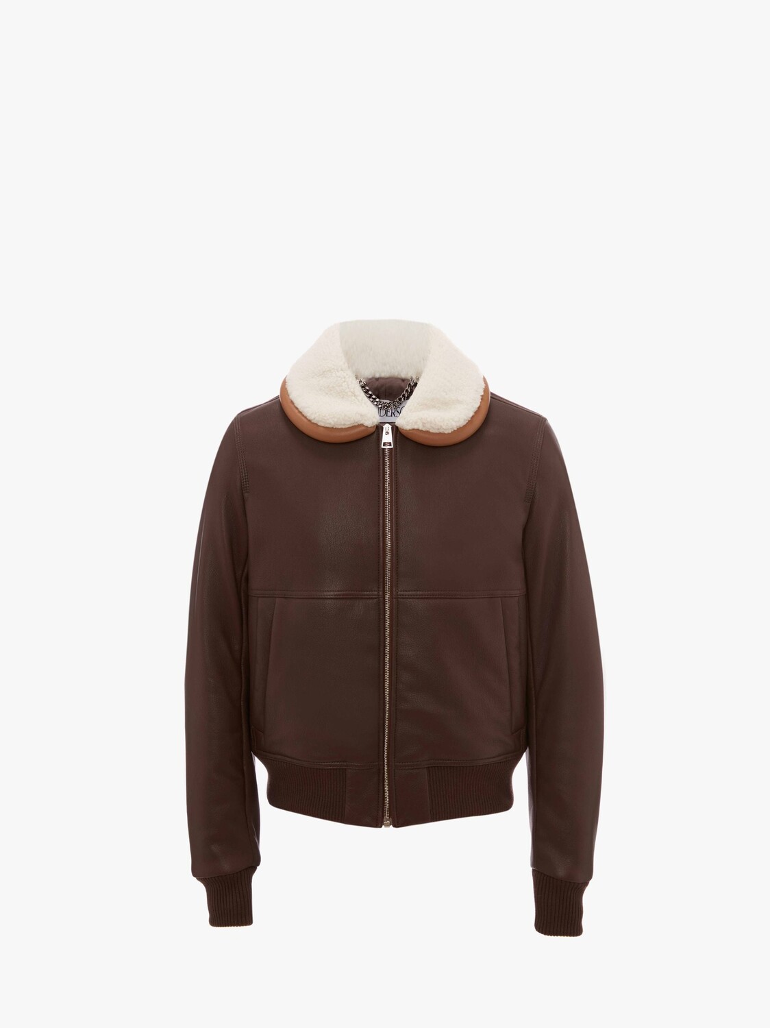 

Кожаная куртка JW Anderson, коричневый