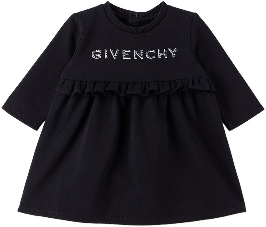 

Черное платье Baby с рюшами Givenchy