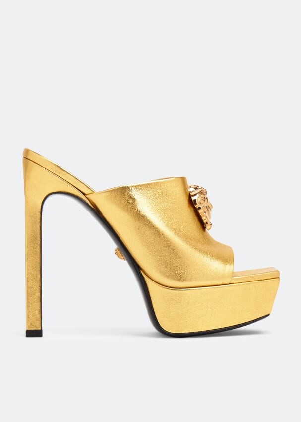 

Мюли VERSACE La Medusa platform mules, золотой
