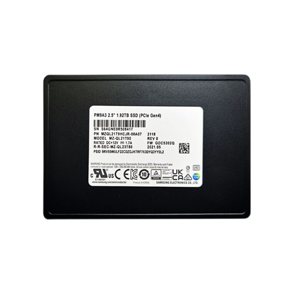 

SSD-накопитель Samsung PM9A3 Enterprise 7,68T