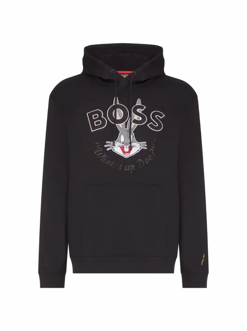 

Хлопковое худи с принтом Hugo Boss