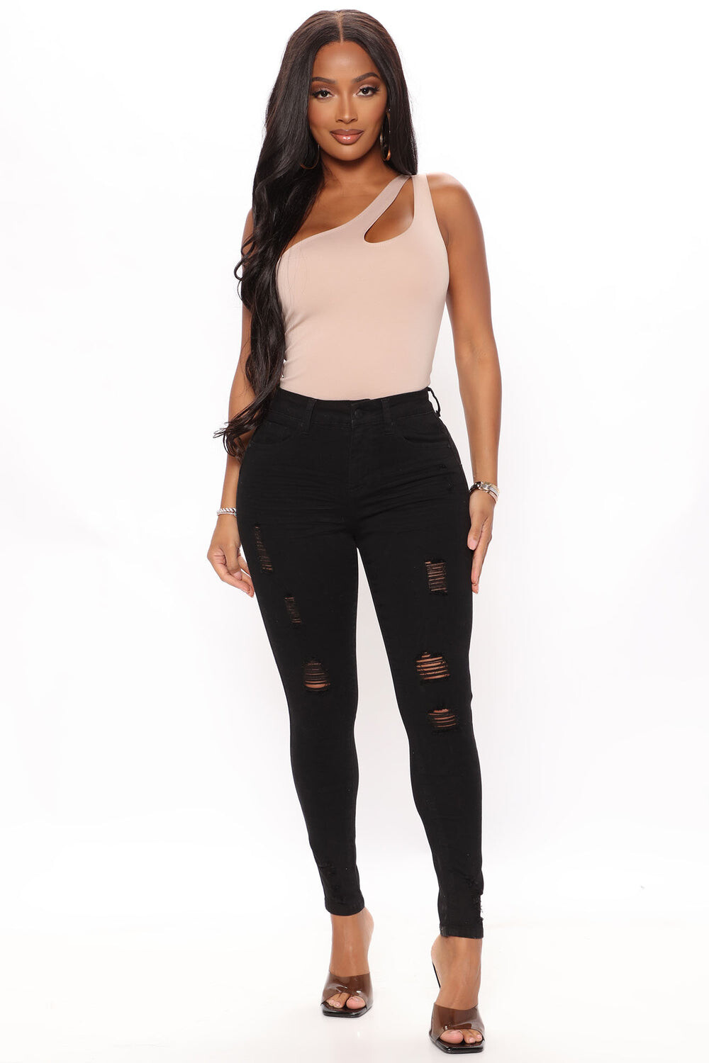 

Джинсы скинни Fashion Nova 90174XL, черный