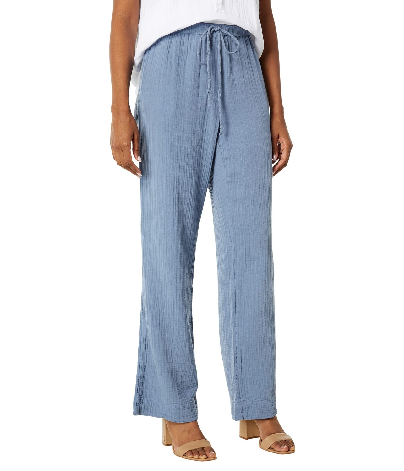 

Брюки Dylan by True Grit, Cotton Gauze Wide Leg Pants with Pockets
