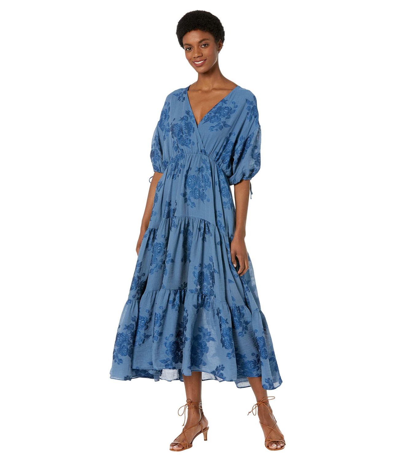 

Платье Ted Baker, Zilda-Puff Sleeve Midi with Fixed Wrap Front