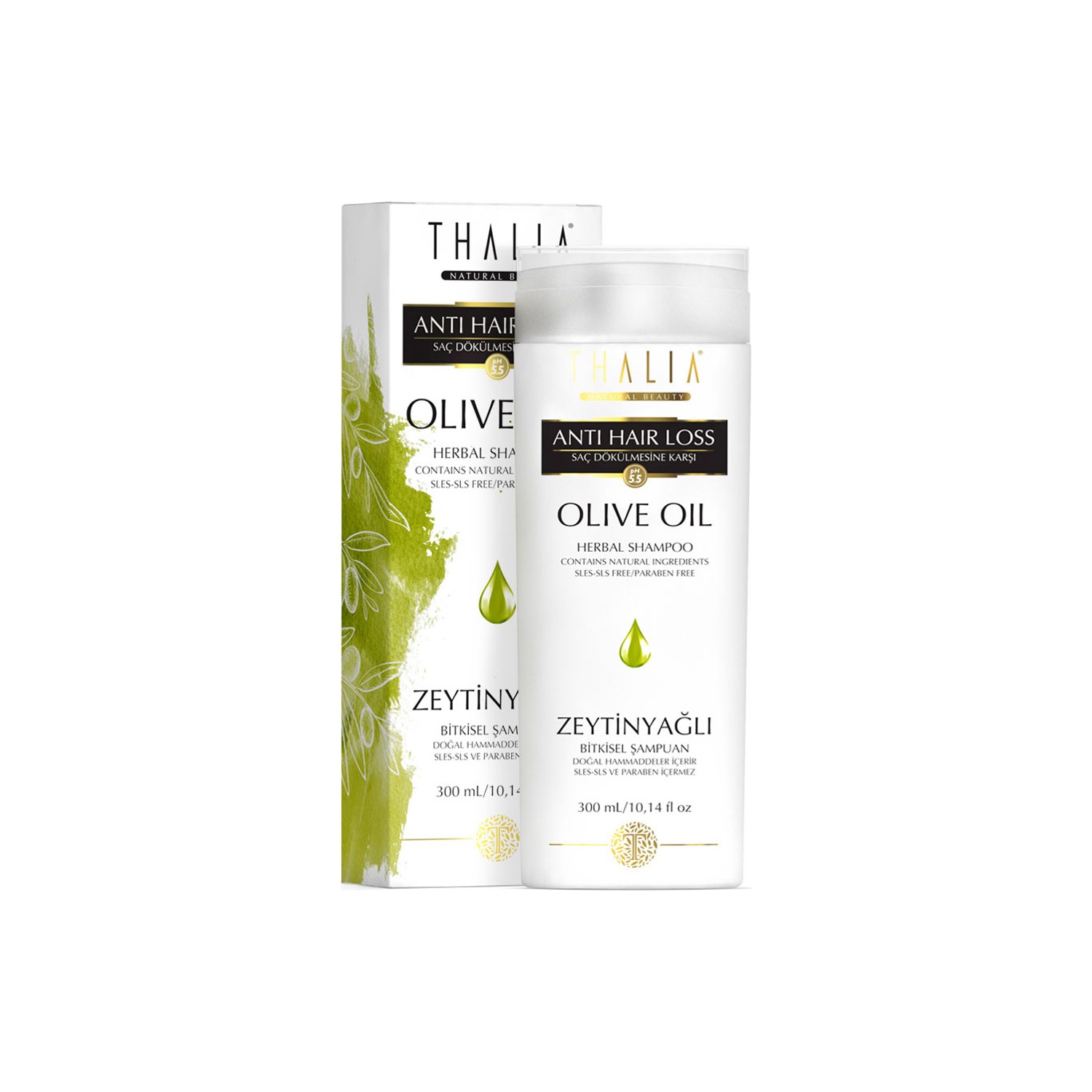 Шампунь Thalia с оливковым маслом, 300 мл dalan d olive шампунь защита цвета с оливковым маслом 400 мл