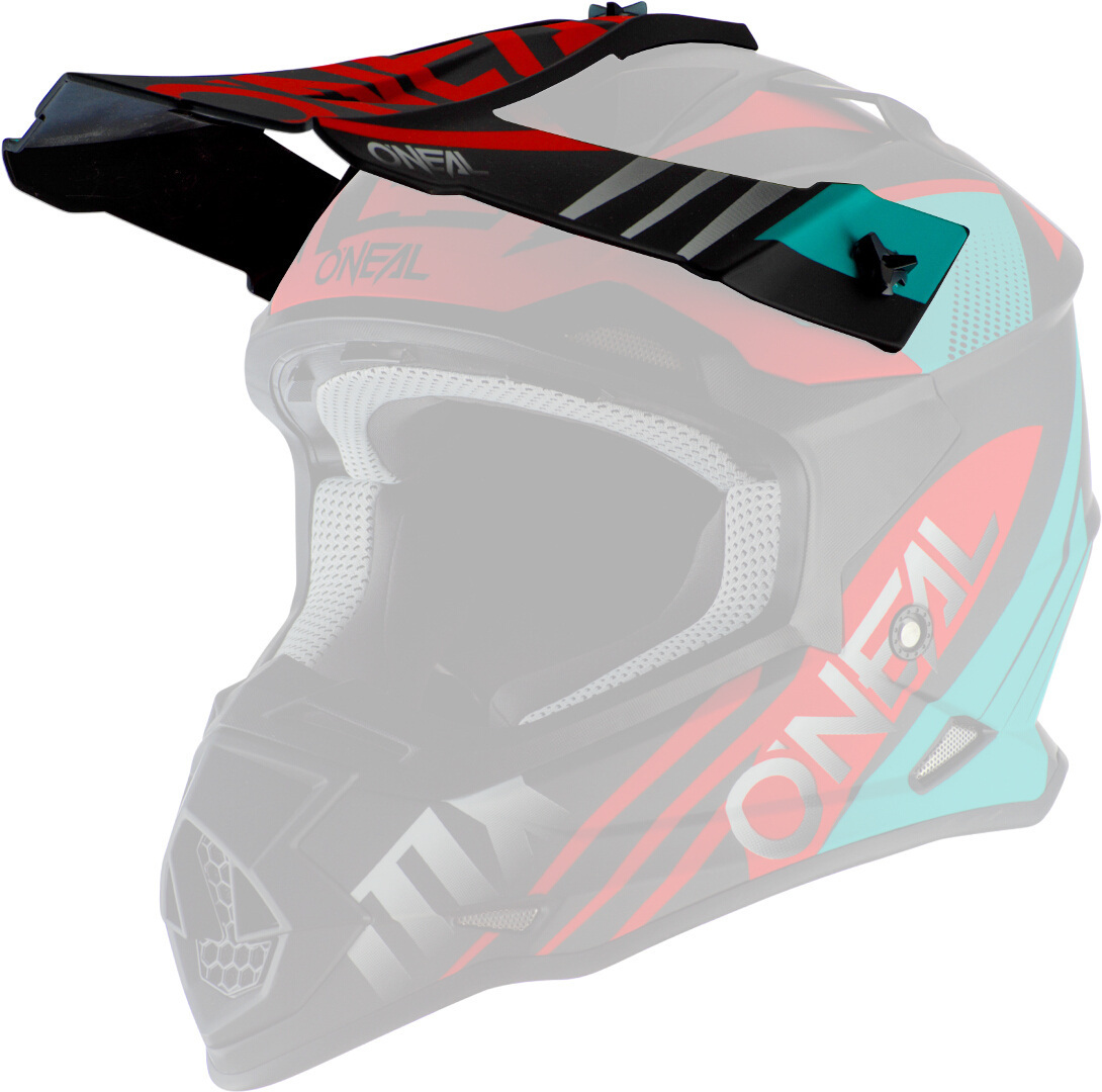 Козырек шлема Oneal 2Series Spyde 2.0, черный/красный