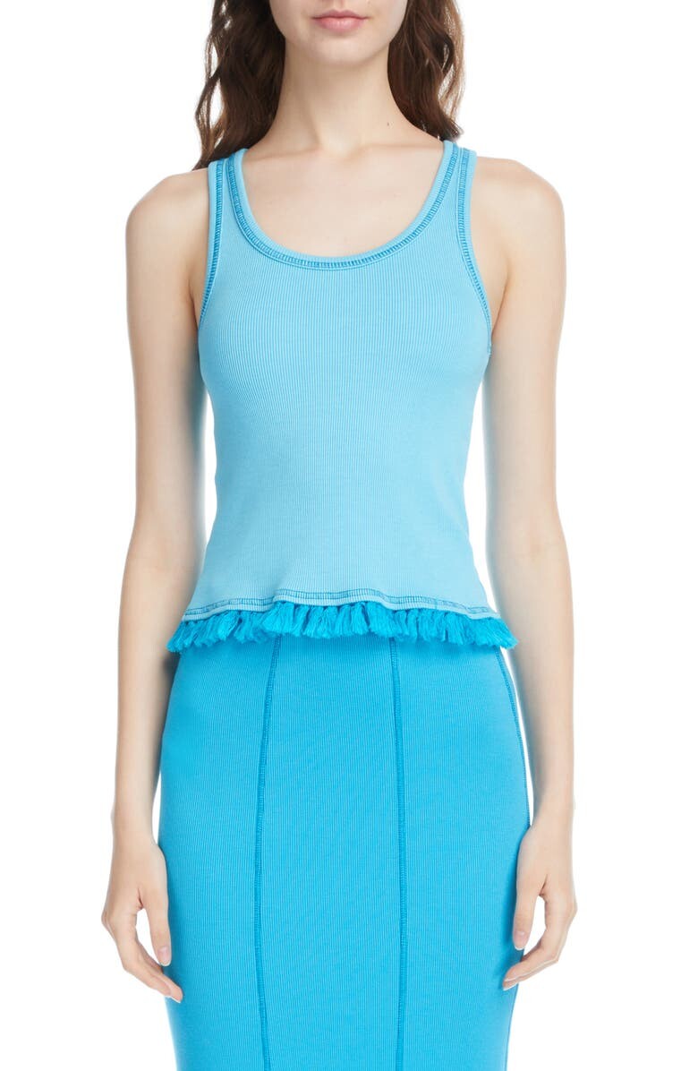 

Майка в рубчик с кисточками Emaia ACNE STUDIOS