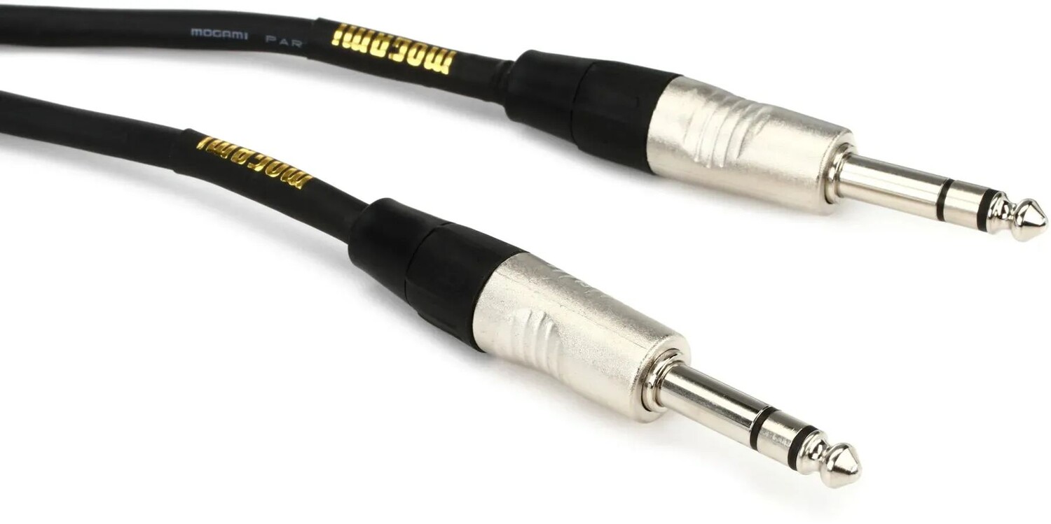 

Кабель Mogami MCP SS 03 CorePlus 1/4 дюйма TRS «папа» — 1/4 дюйма TRS «папа» — 3 фута