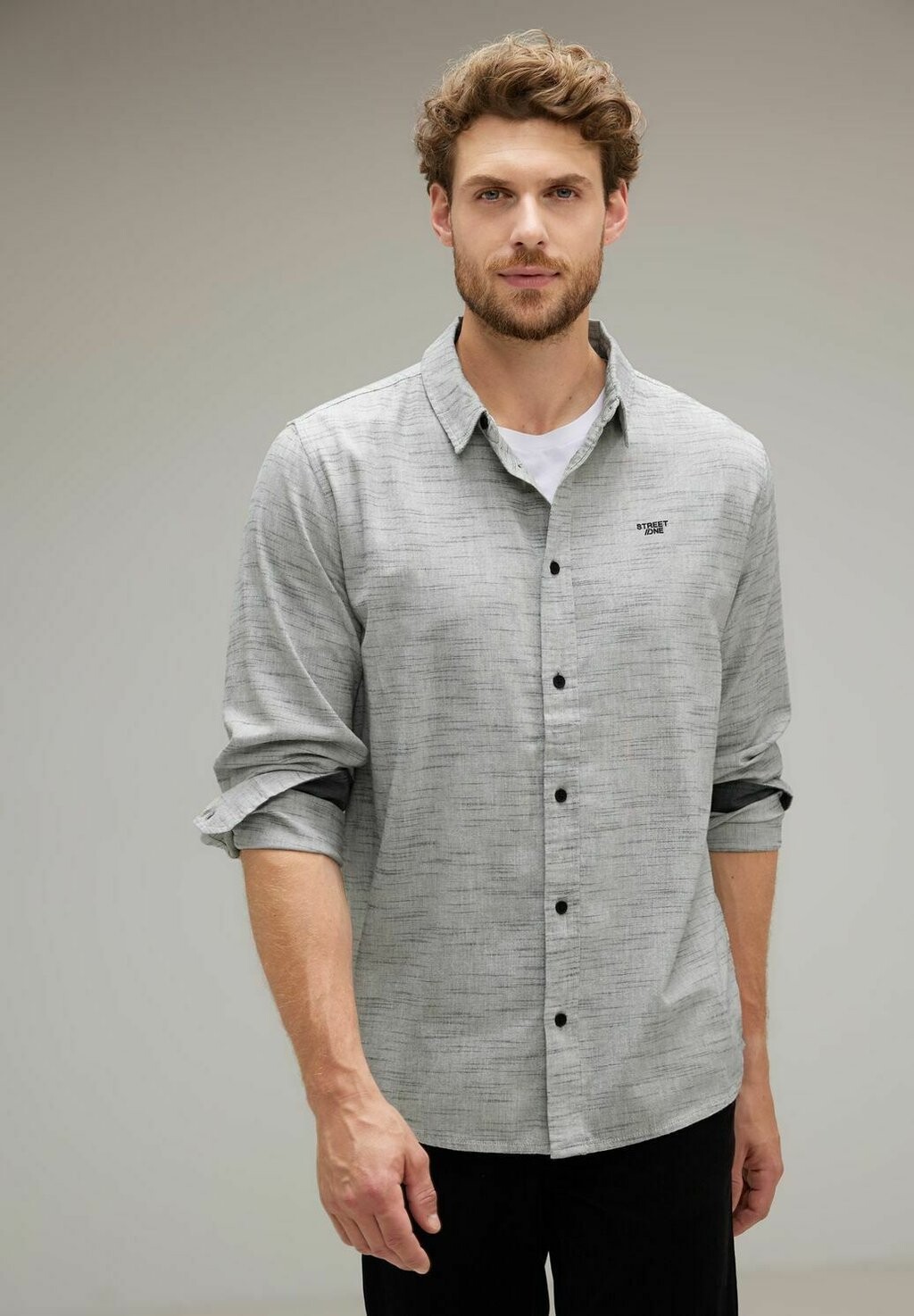 

Рубашка Street One MEN, цвет grau