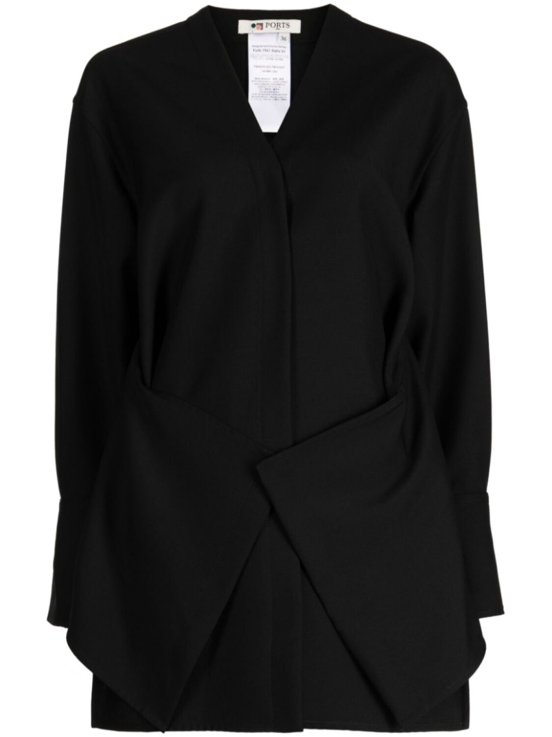 

Ports 1961 рубашка без воротника, черный