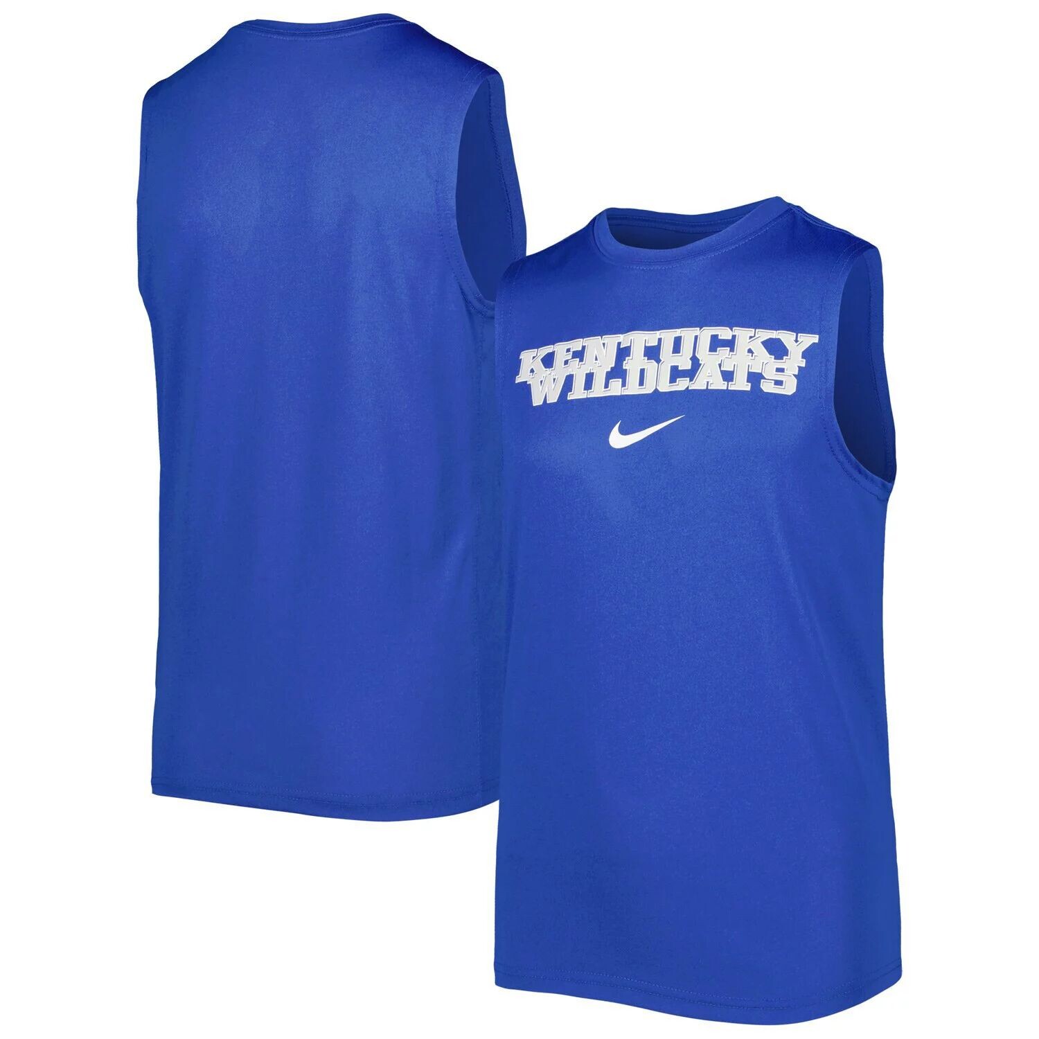

Молодежная футболка без рукавов Nike Royal Kentucky Wildcats Legend Performance Nike