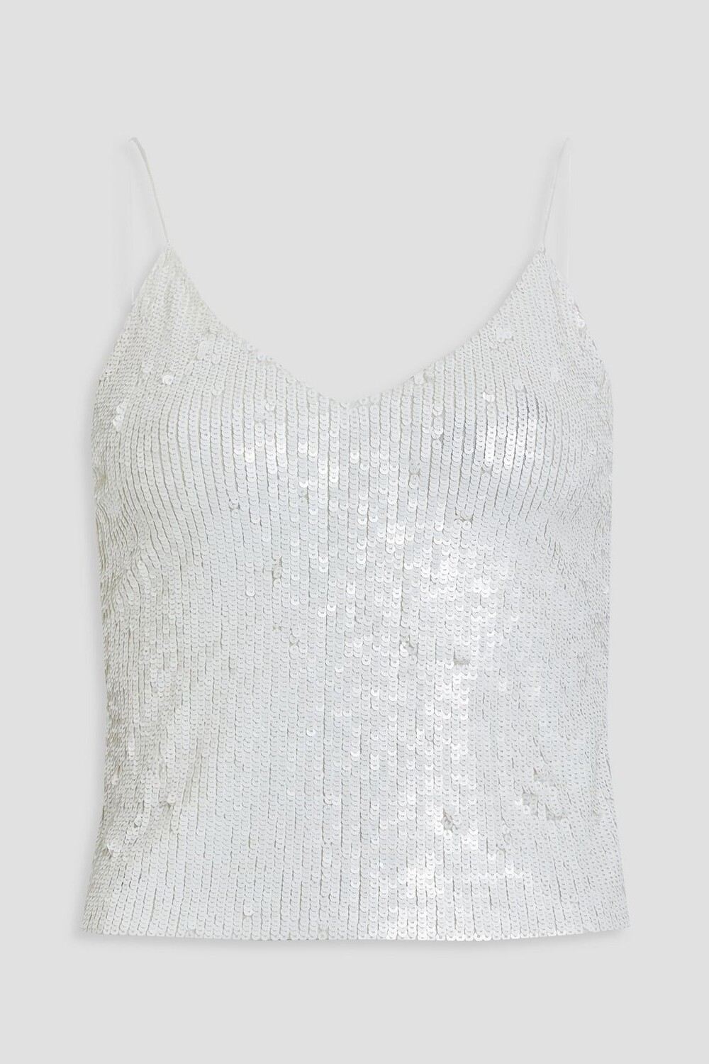 

Футболка Delray из сетки с пайетками ALICE + OLIVIA, белый