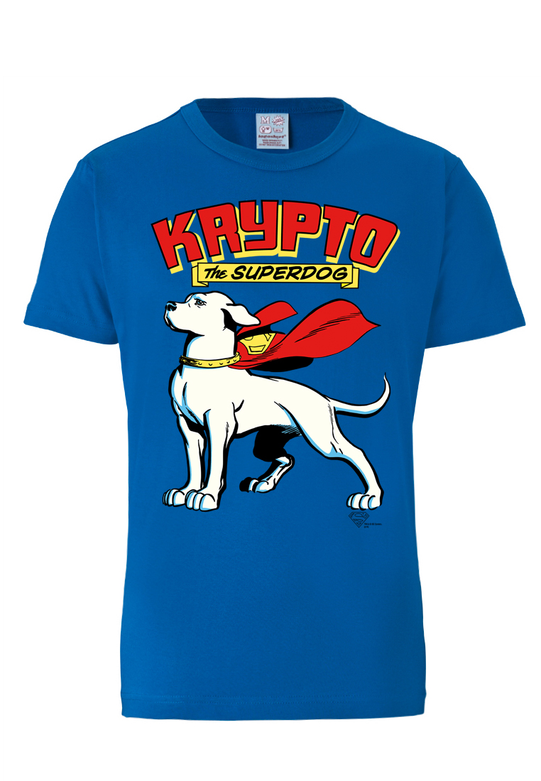 Футболка Logoshirt Superdog Krypto DC Comics, синий