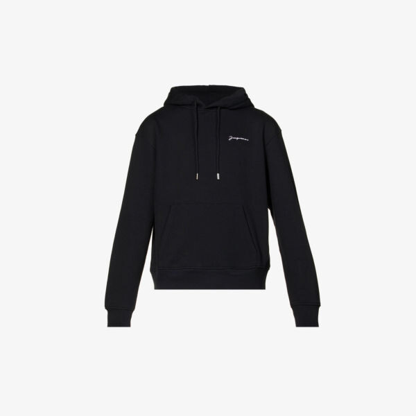 

Толстовка из джерси из органического хлопка с логотипом Jacquemus, черный