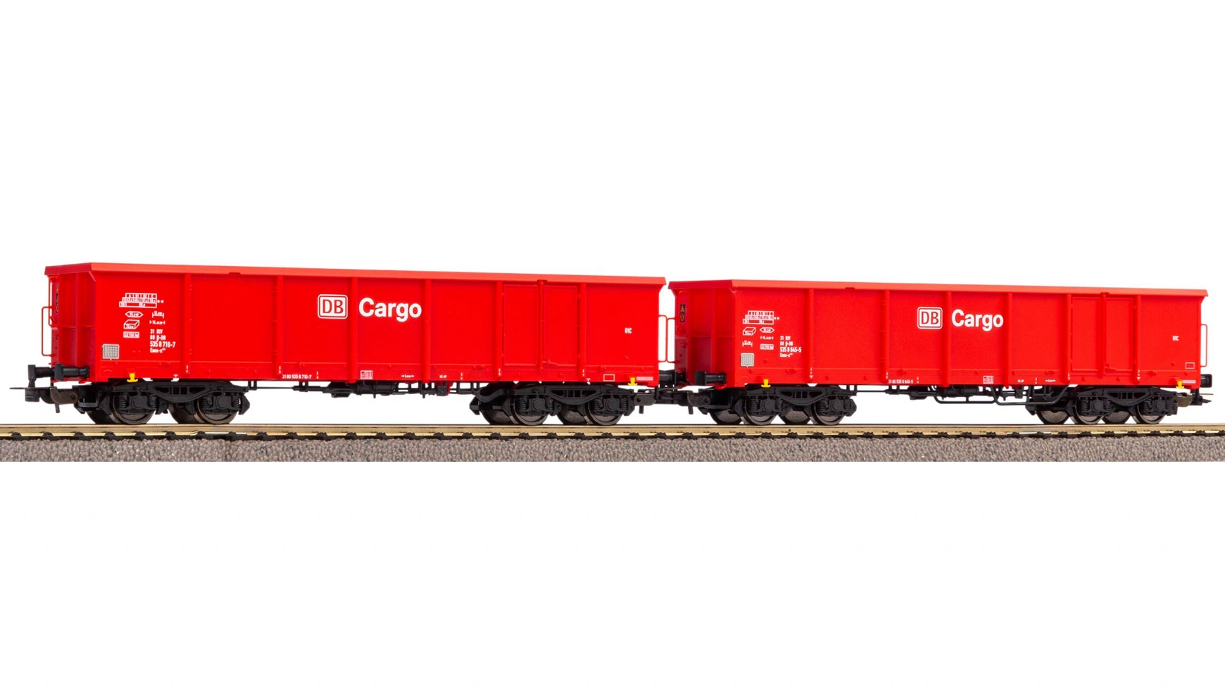 Piko Комплект из 2 полувагонов Eaos DB AG V с песком железные дороги marklin дополнительный набор грузовых вагонов для железной дороги стройплощадка