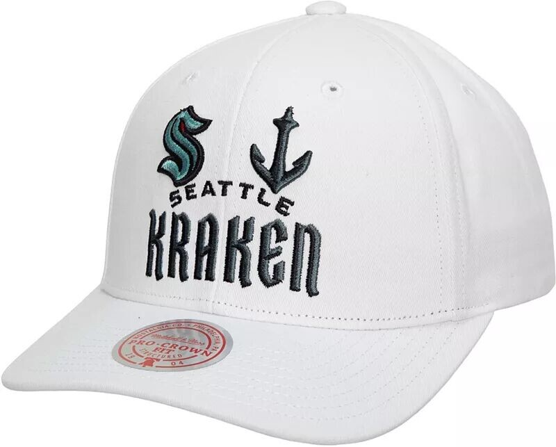 

Универсальная регулируемая бейсболка Mitchell & Ness Seattle Kraken