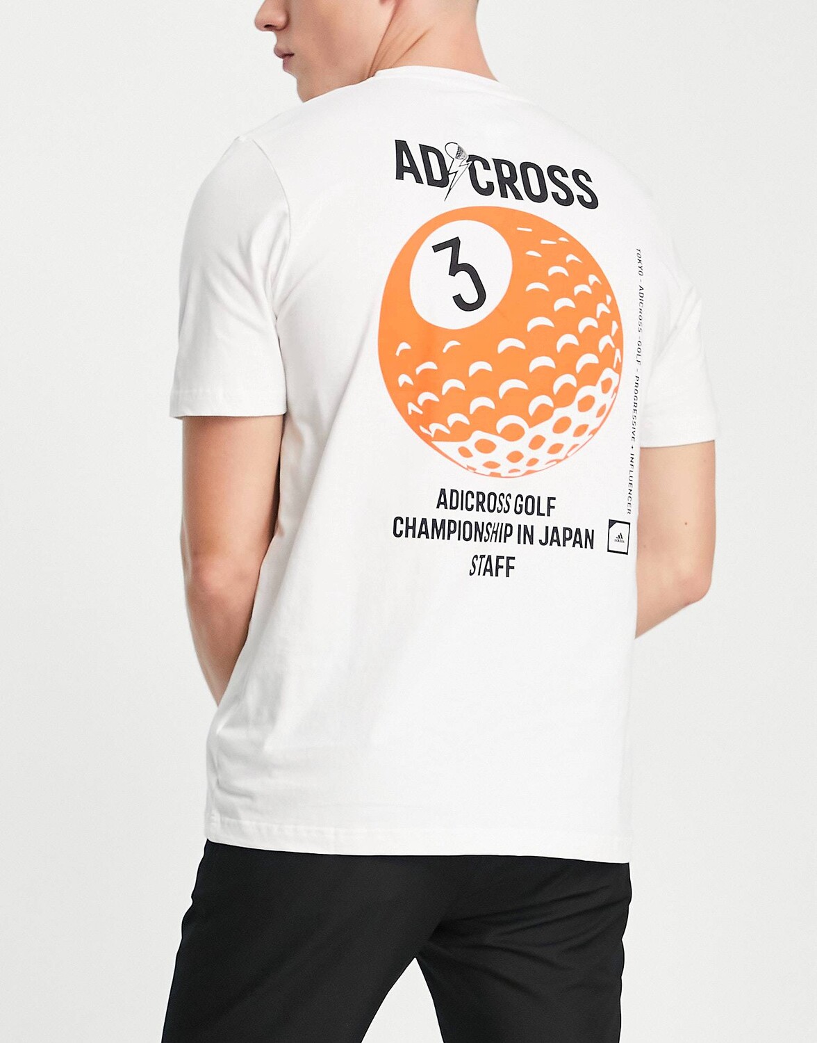 

Белая футболка с логотипом adidas Golf Adicross Staff