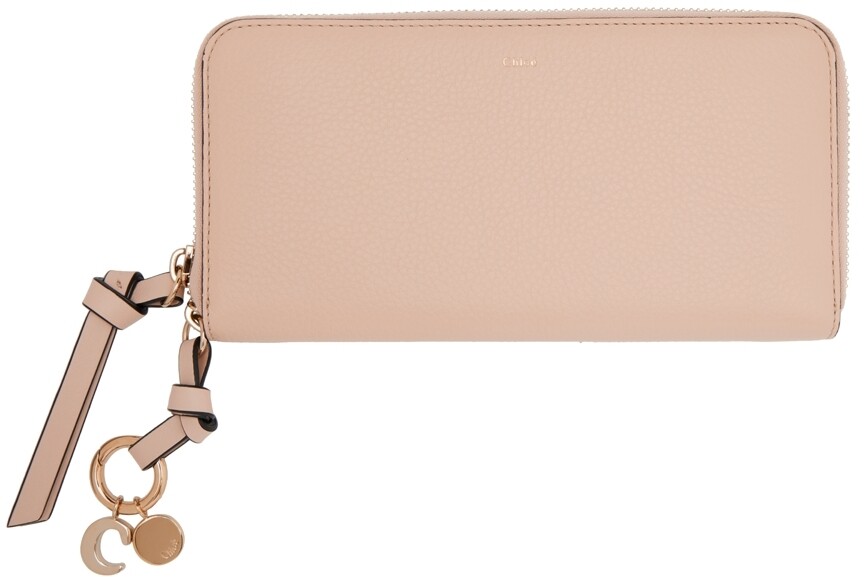 

Розовый длинный бумажник Alphabet Chloé