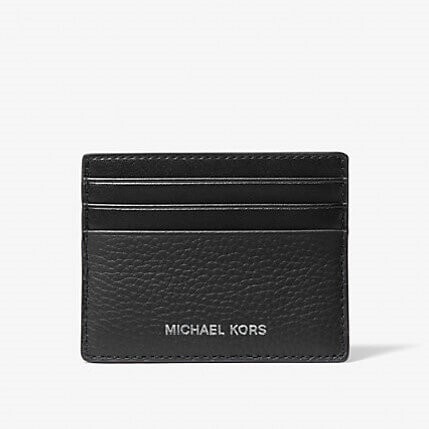 Визитница Michael Kors Hudson Pebbled Leather, черный - фото