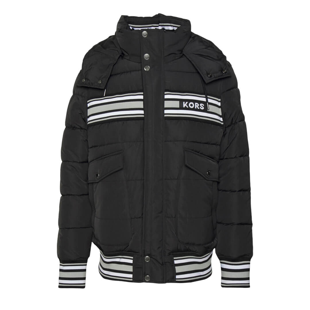 

Пуховик Michael Racing Stripe Puffer Down, черный