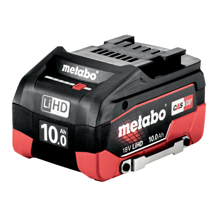 

Аккумуляторный блок Metabo с защитной планкой LiHD 18 В - 10,0 А·ч