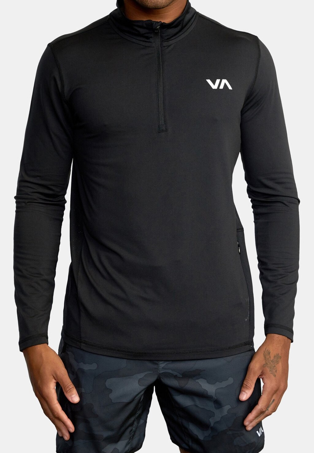 

Топ с длинными рукавами VENT ZIP RVCA, черный