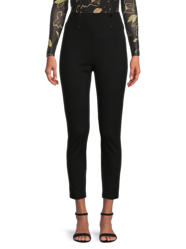 

Брюки Calvin Klein Slim Fit с высокой посадкой, черный