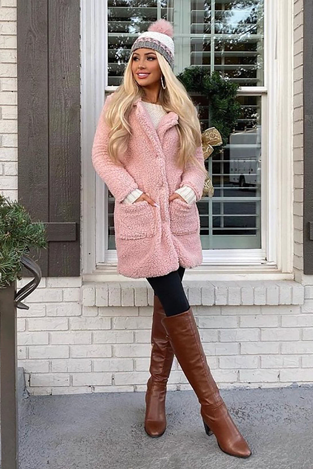 

Пальто Fashion Nova JKJR000095, розовый