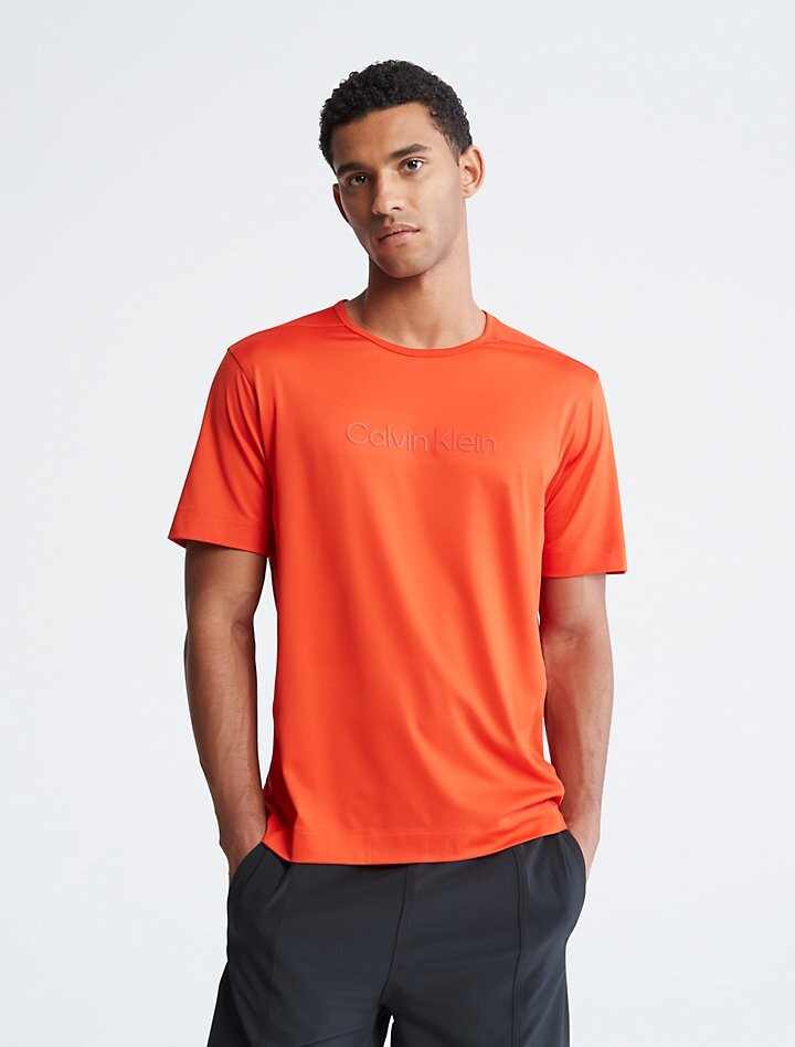 

Футболка с круглым вырезом и короткими рукавами CK Sport Calvin Klein, Красный
