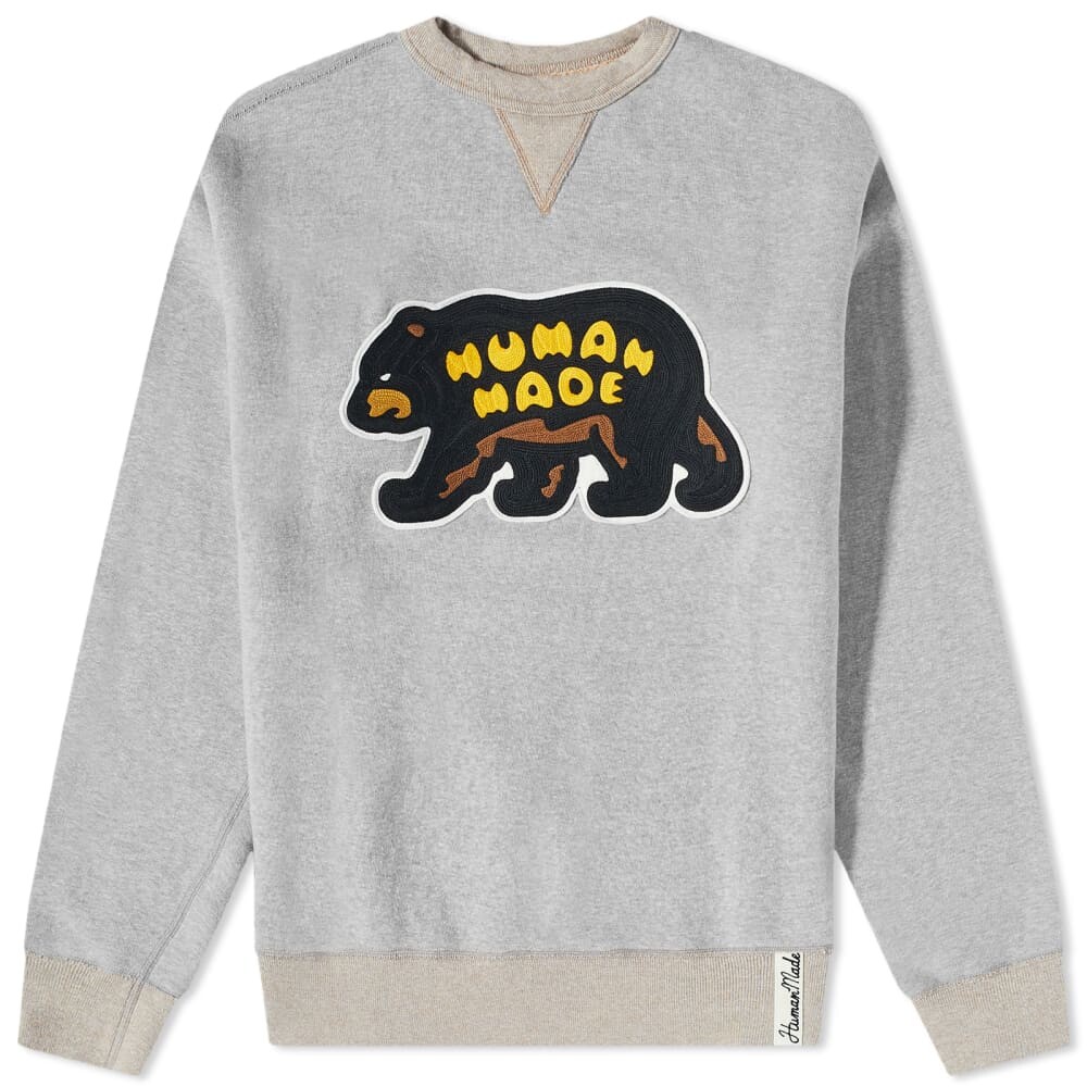 

Толстовка Human Made Bear Crew Neck Sweat, Серый