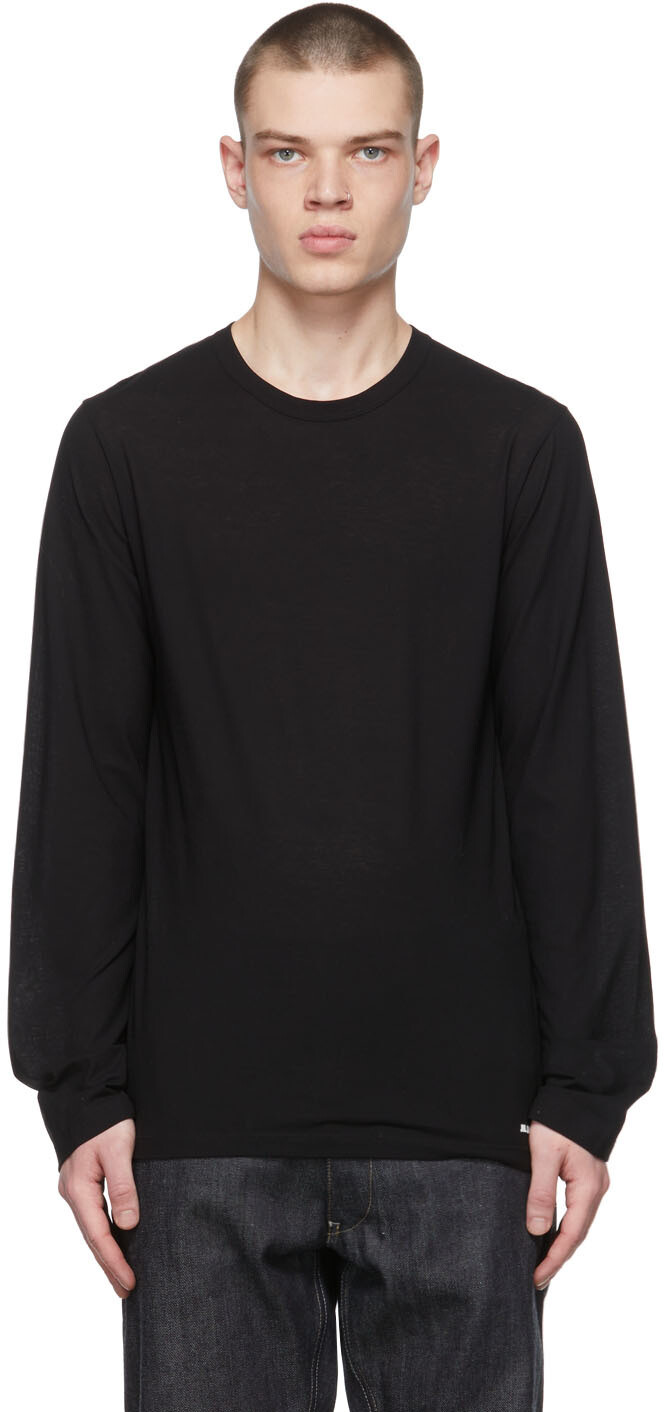 

Черная футболка с круглым вырезом Jil Sander