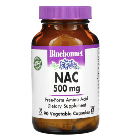 NAC 500 мг 90 капсул Bluebonnet Nutrition витамин c 1000 мг bluebonnet nutrition 90 капсул