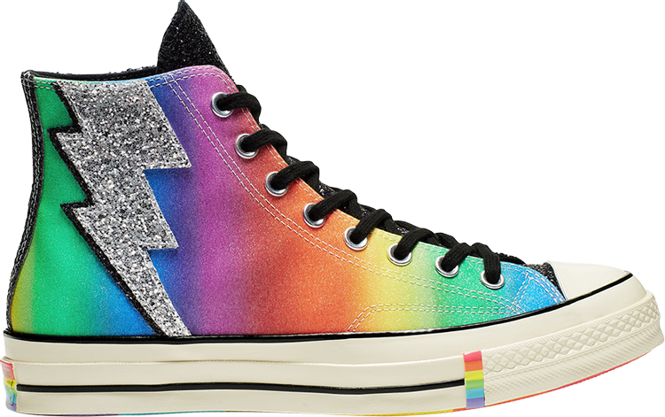 Converse store with rainbow