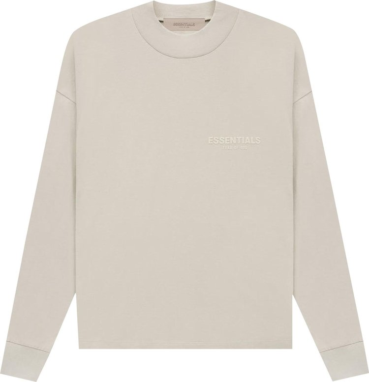 Лонгслив Fear of God Essentials Essentials Long-Sleeve Tee 'Wheat', кремовый - фото