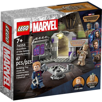 Конструктор LEGO Marvel 76253 Штаб-квартира Стражей Галактики 76253, 67 деталей сумка marvel guardians of the galaxy – groot face x body bag