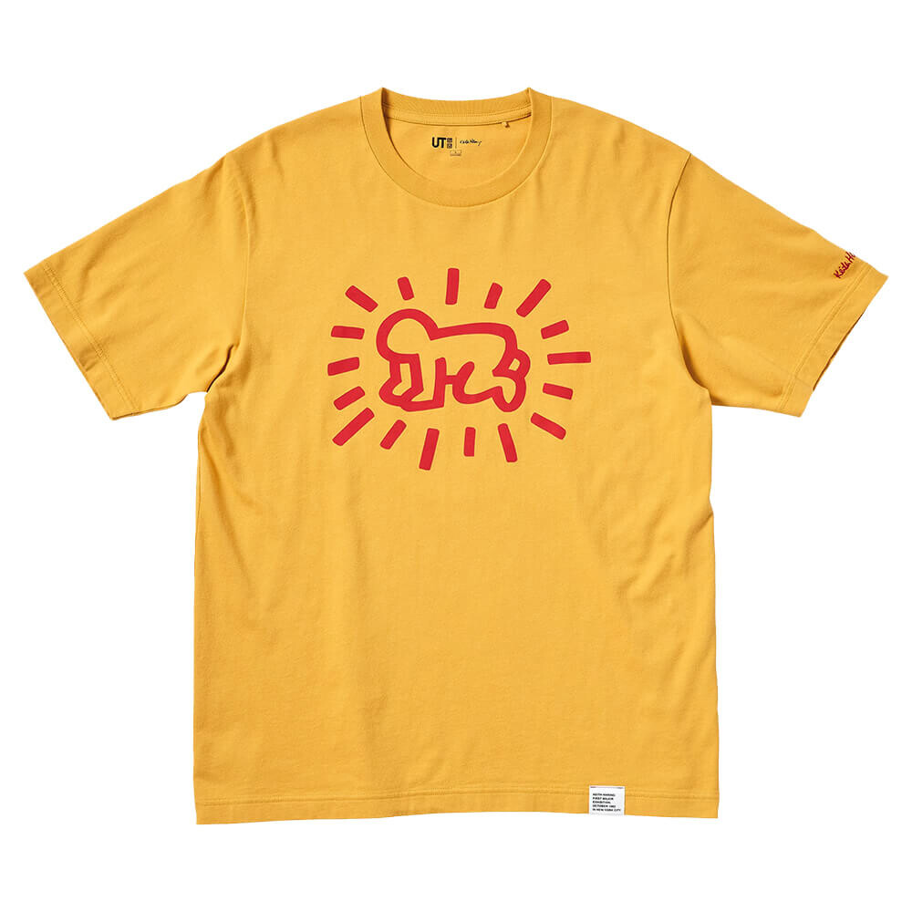 

Футболка Uniqlo UT Keith Haring 1st Exhibition, желтый