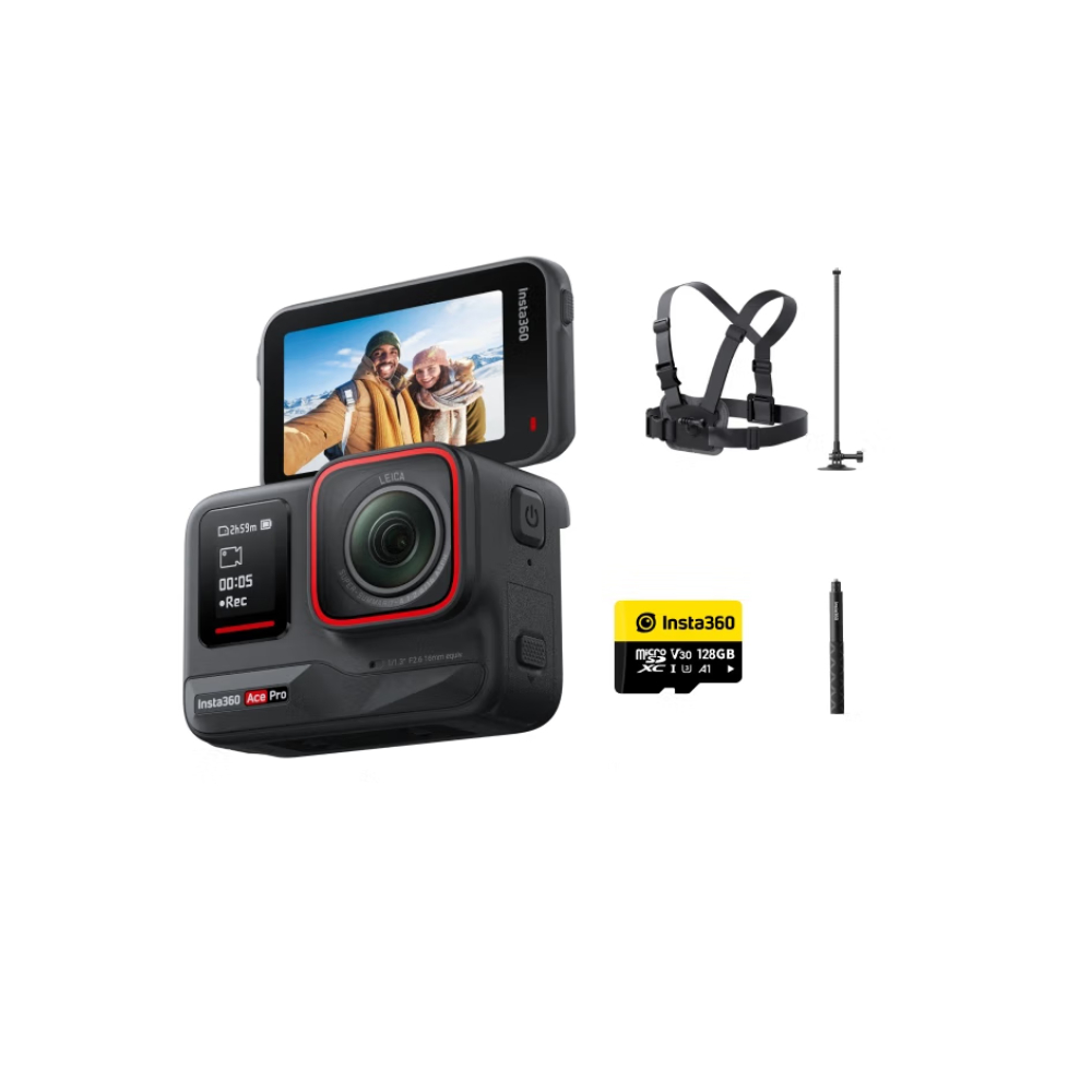 Экшн-камера Insta360 Ace Pro, Winter Sports set, черный экшн камера insta360 ace high energy battery set черный