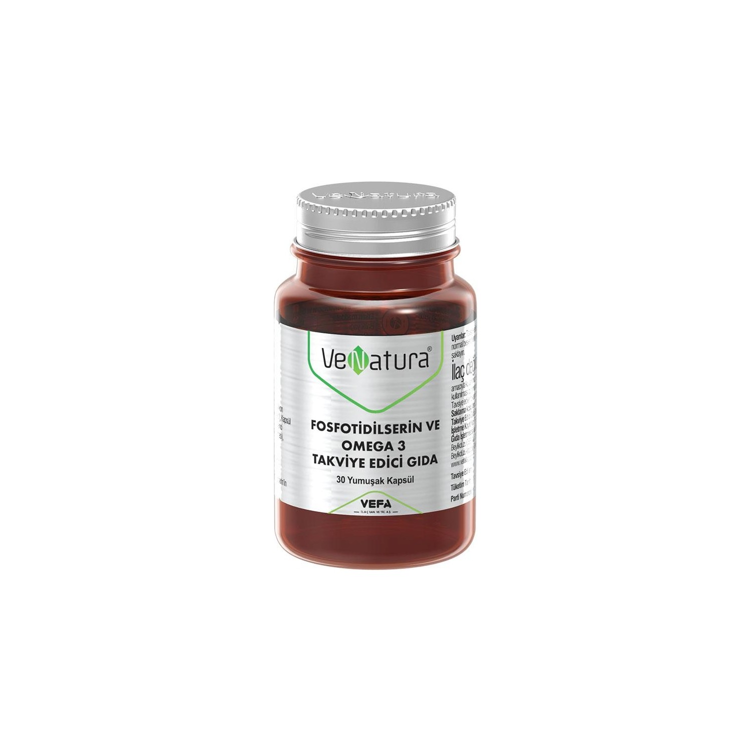 Фосфатидилсерин и Омега-3 Venatura, 30 капсул биодобавка двойная омега 3 double strength omega 3 30 капсул