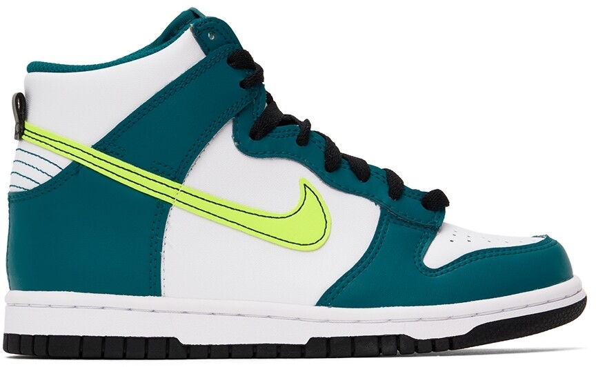

Детские сине-белые высокие кроссовки Dunk для больших детей Nike
