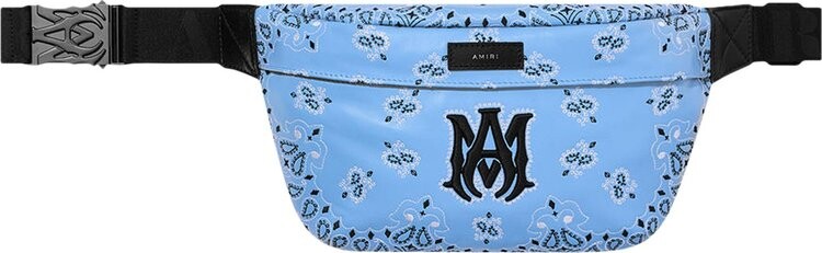 

Сумка Amiri Bum Bag Bandana Blue, синий