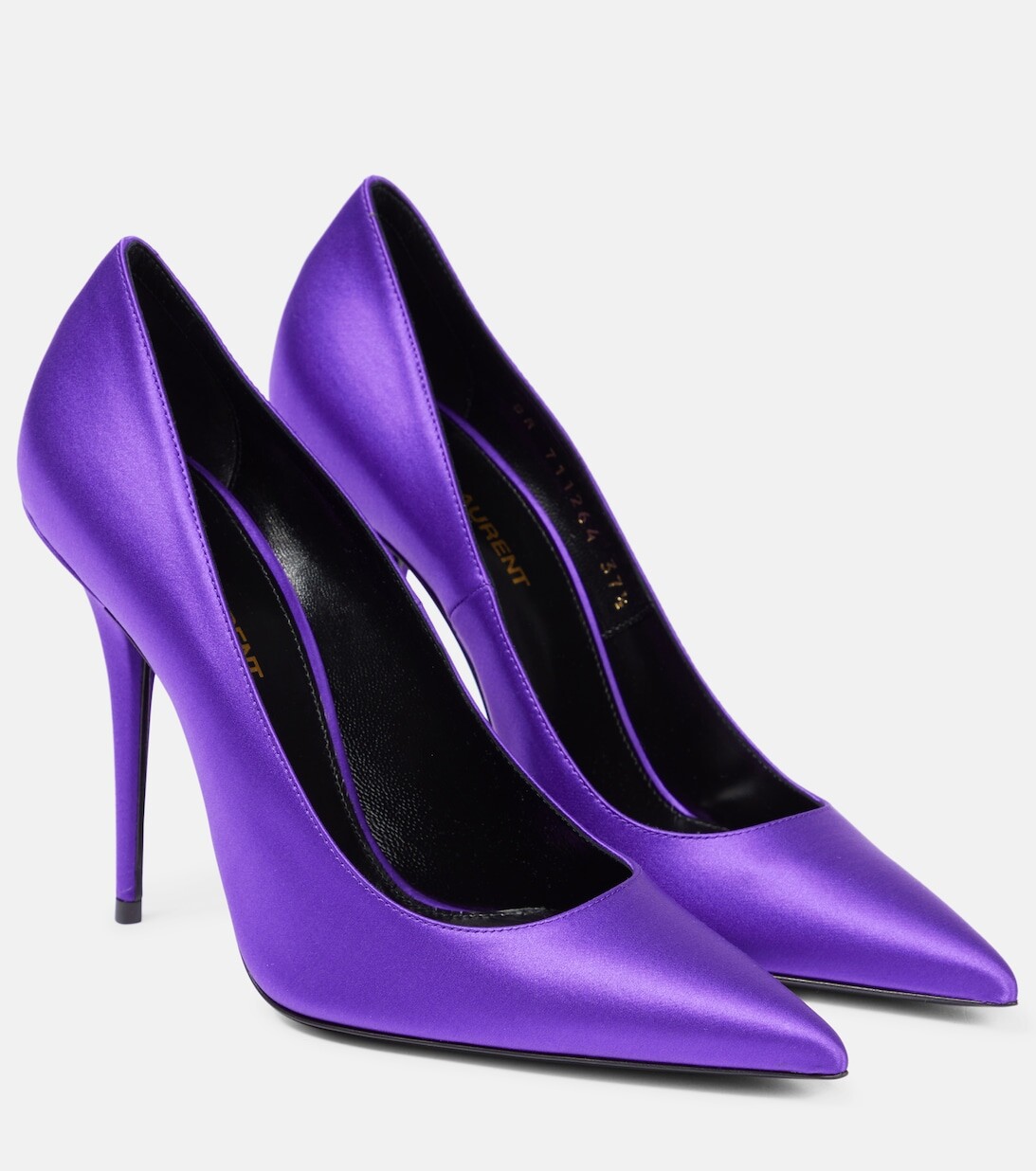 

Атласные туфли-лодочки Instinct 110 Saint Laurent, фиолетовый