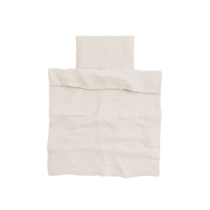 Комплект постельного белья из кисеи детский H&M Home, светло-бежевый