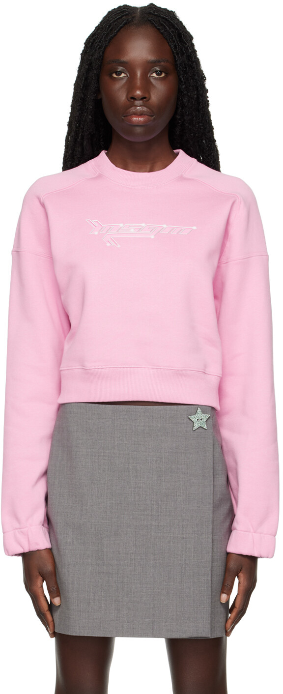 

Розовый свитшот с рисунком MSGM