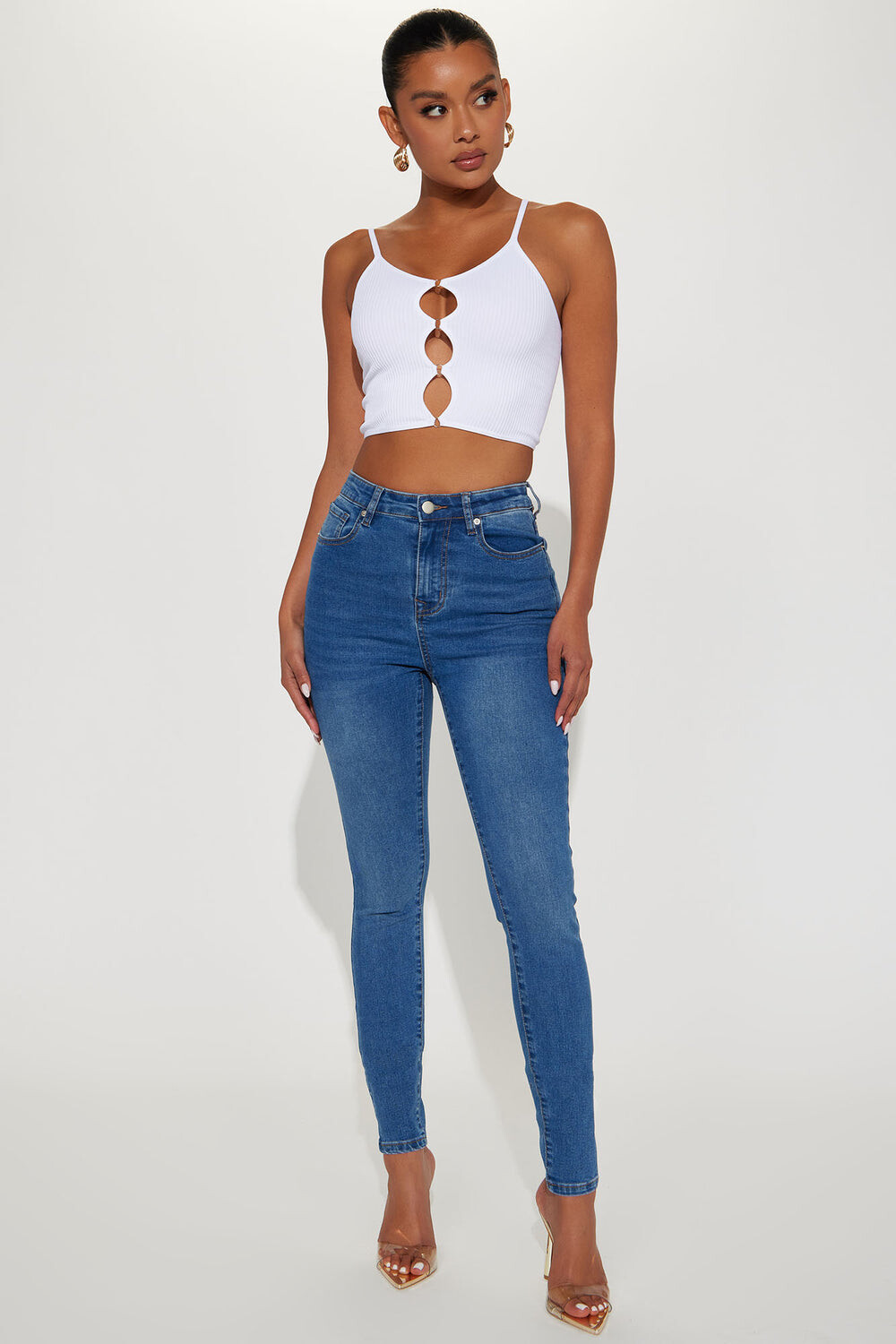 

Джинсы скинни Fashion Nova YJDM15HROPTION2T, синий