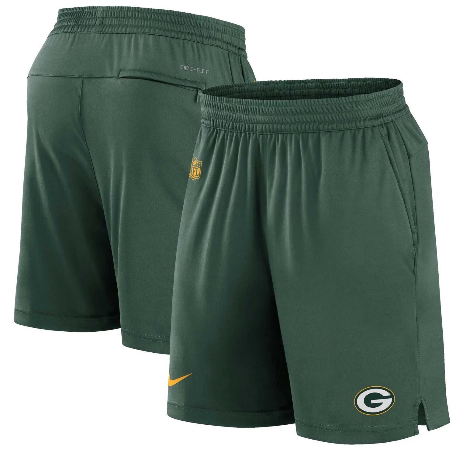 

Мужские зеленые шорты Green Bay Packers Sideline Performance Nike