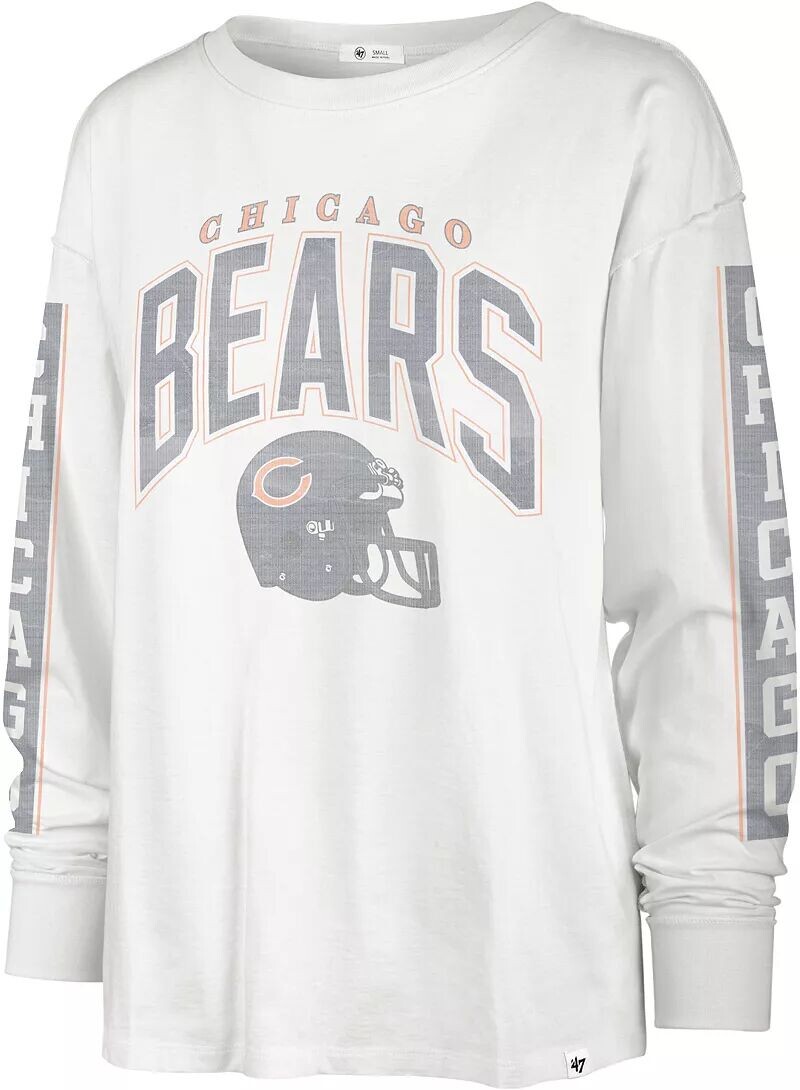 

Женская белая футболка с длинным рукавом '47 Chicago Bears Tomcat