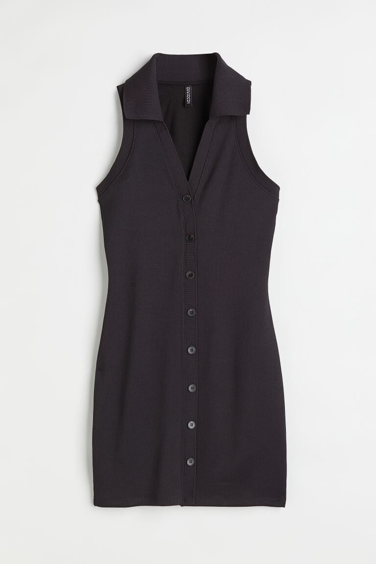 

Платье жаккардовой вязки H&M, черный