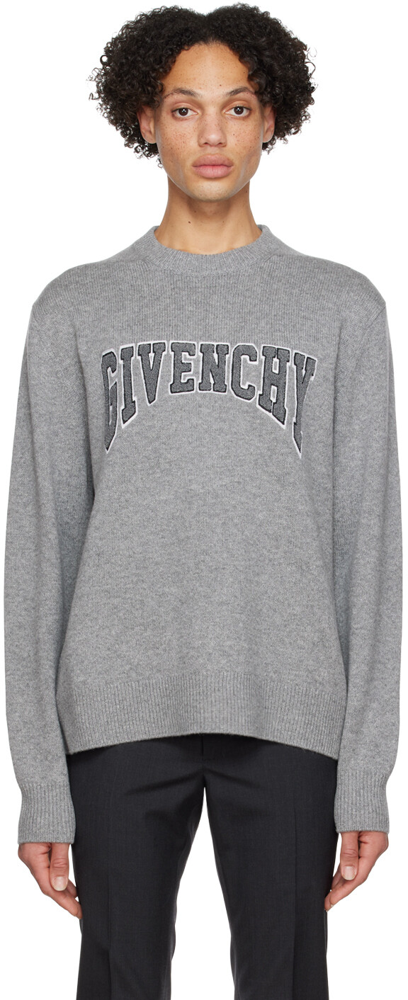 

Серый свитер колледжа Givenchy
