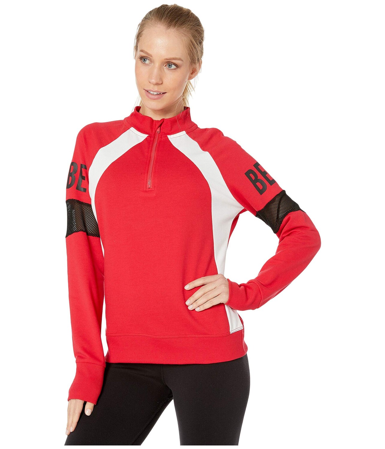 

Худи Bebe Sport, Sport Color Block Zip Top, Красный